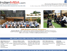 Tablet Screenshot of indianmba.com